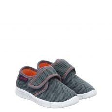  Dreamer Textil-Hausschuh in grau für Kinder