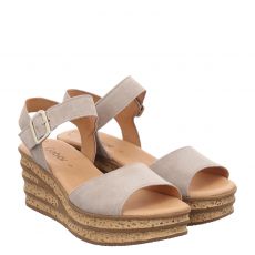  Gabor Veloursleder-Sandalette in beige für Damen