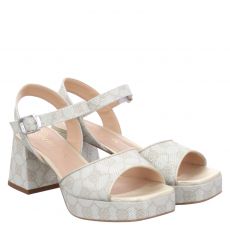  Unisa Textil-Sandalette in offwhite für Damen