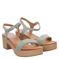  Unisa Nubukleder-Sandalette in grün für Damen