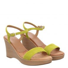  Unisa Veloursleder-Sandalette in grün für Damen