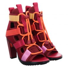  United Nude, Lev Nomadic Hi, Textil-Sandalette in bordeaux für Damen