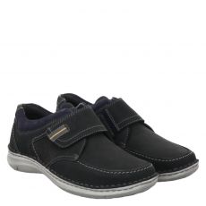  Josef Seibel Nubukleder-Slipper in blau für Herren