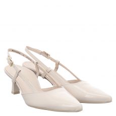  Paul Green, 0073-7992-023/sandalette, Lackleder-Pumps in beige für Damen