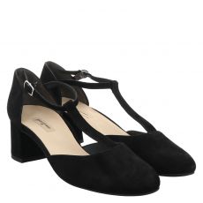  Paul Green, 0073-3807-013/pumps, Veloursleder-Pumps in schwarz für Damen