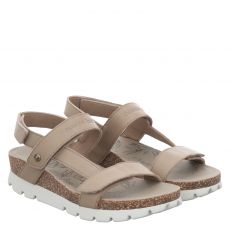  Panama Jack Glattleder-Sandalette in beige für Damen