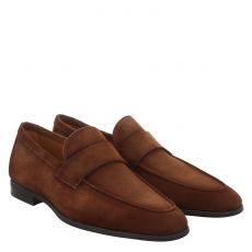  Magnanni, Aston, eleganter Nubukleder-Slipper in braun für Herren