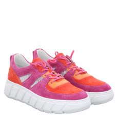  Donna Carolina, Rot, Veloursleder-Sneaker in pink für Damen