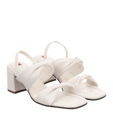  Högl Glattleder-Sandalette in weiß für Damen