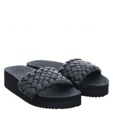  Flip Flop, Pool Hi Weave, Kunstleder-Slides & Zehentrenner in schwarz für Damen