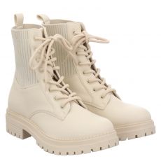  La Strada, Beige, kurzer High-Tech-Stiefel in cremeweiß für Damen
