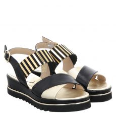  Luca Grossi, Trespe, Glattleder-Sandalette in schwarz für Damen