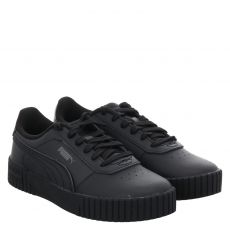 Puma, Carina 2.0, Kunstleder-Sneaker in schwarz für Damen