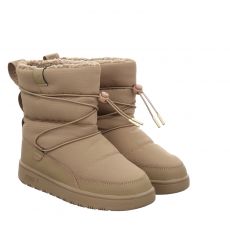  Puma, Snowbae, kurzer Textil-Stiefel in beige für Damen