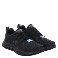  Skechers, Track Front Runner, Textil-Sneaker in schwarz für Herren