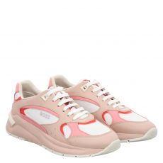  Boss, Skylar Runn, Glattleder-Sneaker in rosé für Damen