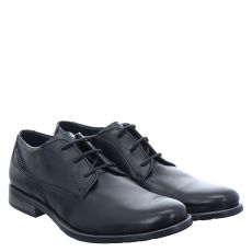 Bugatti Glattleder-Halbschuh in schwarz für Herren