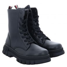 Tommy Hilfiger Kids, Michigan, Kunstleder-Winterstiefel in schwarz für Kinder