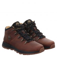  Timberland, Sprint Trekker Mid, Fettleder-Schnürstiefel in braun für Herren