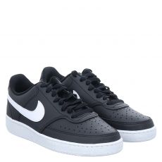  Nike, Court Vision Lo Nn, Kunstleder-Sneaker in schwarz für Herren