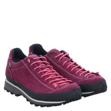  Lomer, Bio Naturale Low Mtx ., Veloursleder-Wanderschuh in pink für Damen