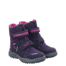  Superfit, Blau, Moonboots in lila für Mädchen
