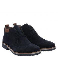  Rieker Veloursleder-Schnürstiefel in blau für Herren