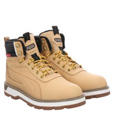  Puma, Desierto V3 Puretex, sportiver Kunstleder-Stiefel in beige für Herren