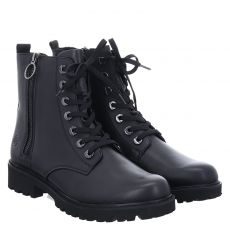  Remonte, Stiefelette, Glattleder-Schnürstiefel in schwarz für Damen