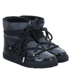  Inuikii, Gloss, Lackleder-Schnürstiefel in schwarz für Damen