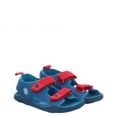  Affenzahn, Vegan Airy Shark, Textil-Sandale in blau für Kinder