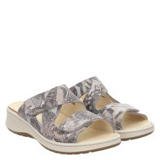  Belvida Veloursleder-Hausschuh in beige für Damen