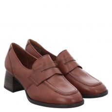  Tamaris, Da.-slipper, Glattleder-Trotteur in cognac für Damen