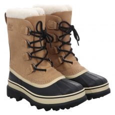  Sorel, Caribou, Nubukleder-Winterboots in beige für Damen