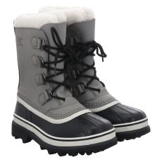  Sorel, Caribou, Nubukleder-Winterboots in grau für Damen