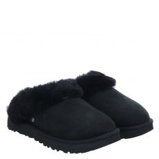  Ugg, W Classic Slipper Ii, Veloursleder-Pantolette in schwarz für Damen