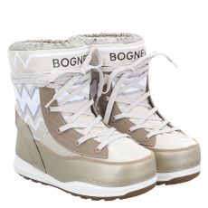  Bogner Schuhe, La Plagne 7, kurzer High-Tech-Stiefel in gold für Damen