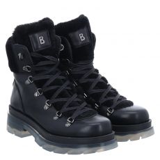  Bogner Schuhe, Swansea 5, kurzer Glattleder-Stiefel in schwarz für Damen
