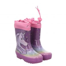  Maximo, Einhorn, Gummi (synth.)-Regenstiefel in mehrfarbig für Kinder