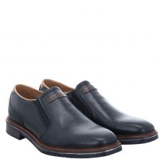  Bugatti Glattleder-Slipper in schwarz für Herren