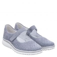  Semler, Lena H, Nubukleder-Ballerina in blau für Damen