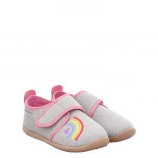  Fischer, Softer, Textil-Hausschuh in grau für Kinder