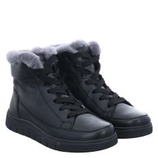  Ara, Rom, Glattleder-Schnürstiefel in schwarz für Damen