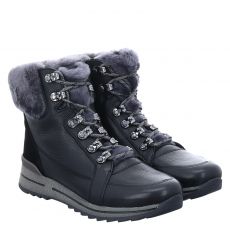  Ara, Osaka, Glattleder-Schnürstiefel in schwarz für Damen