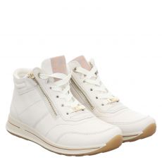  Ara, Osaka, Glattleder-Schnürstiefel in weiß für Damen