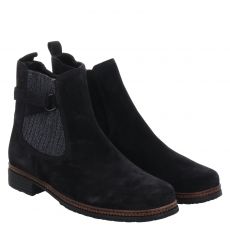  Gabor, Blau, Veloursleder-Chelsea in schwarz für Damen