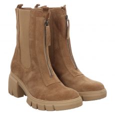  Gabor, Beige, kurzer Veloursleder-Stiefel in braun für Damen