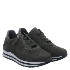  Gabor, Kapsel-koll, Veloursleder-Sneaker in grün für Damen