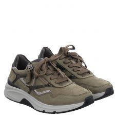  Gabor, Kapsel-koll, Veloursleder-Sneaker in grün für Damen