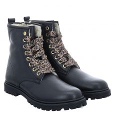  Schuhengel Glattleder-Winterstiefel in schwarz für Kinder